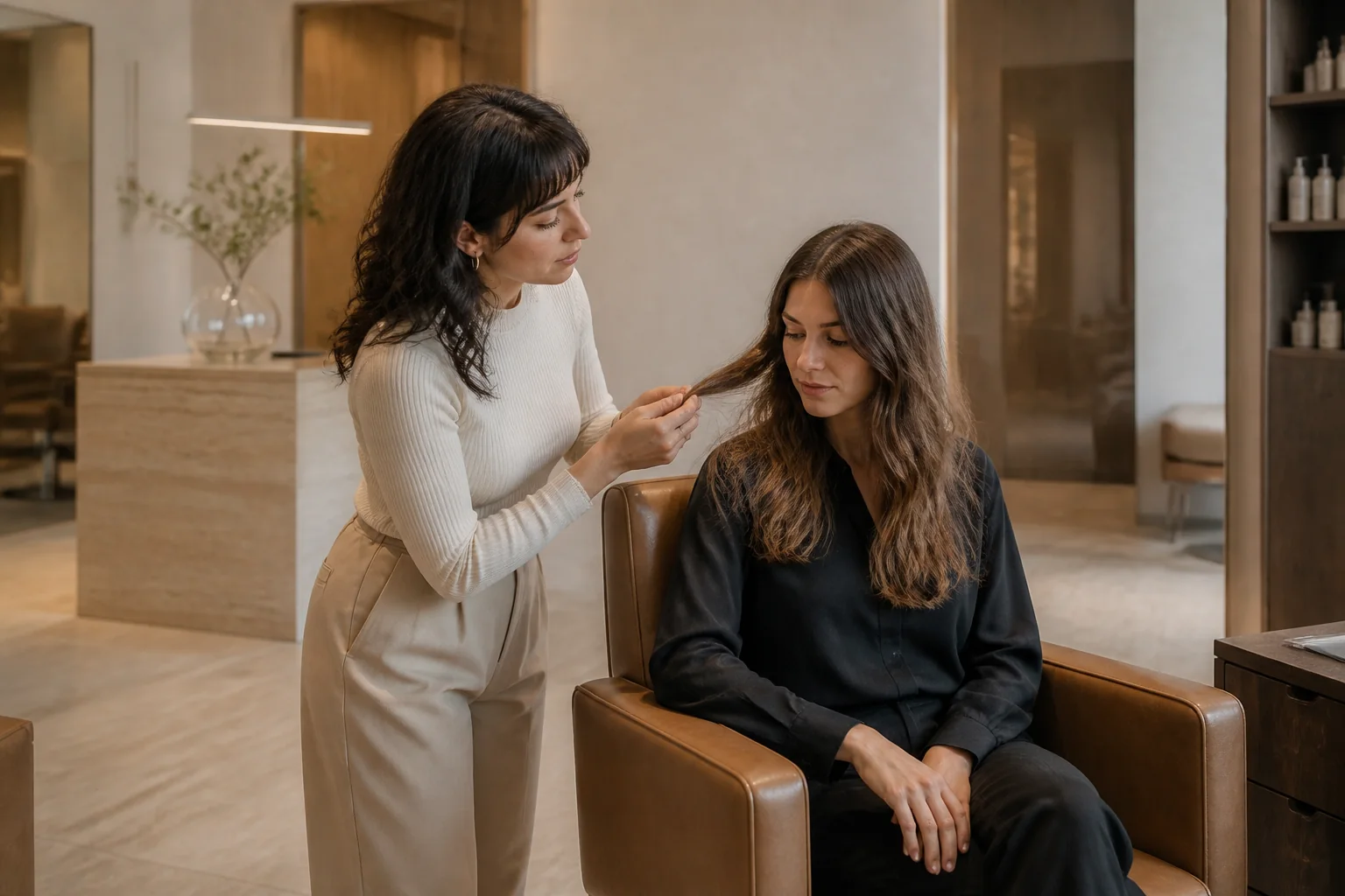 Professionelle persönliche Haarberatung im Salon